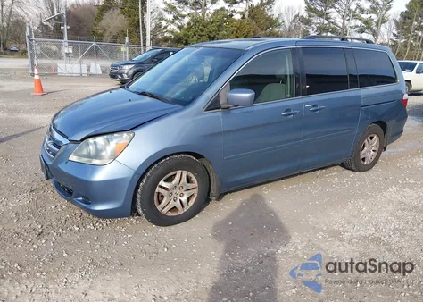 2007 Honda Odyssey Ex from USA, damaged, VIN 5FNRL384X7B085089